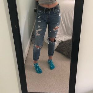 Mid rise mom jeans